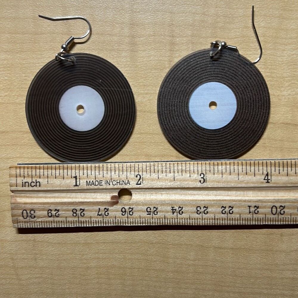 Retro Vinyl Record Earrings